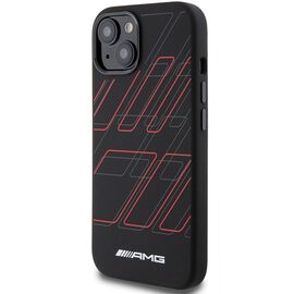 AMG Silicone Large Rhombuses Pattern MagSafe Case for iPhone 15 Plus / 14 Plus - Black | Techbox