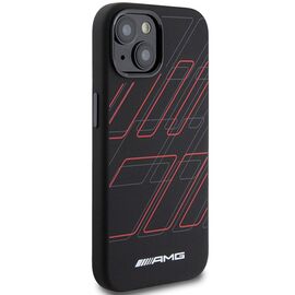 AMG Silicone Large Rhombuses Pattern MagSafe Case for iPhone 15 Plus / 14 Plus - Black | Techbox