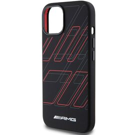 AMG Silicone Large Rhombuses Pattern MagSafe Case for iPhone 15 Plus / 14 Plus - Black | Techbox