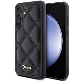 Guess GUHCS23FEPSQSQSK S23 FE S711 black/black hardcase Quilted Metal Logo | Techbox