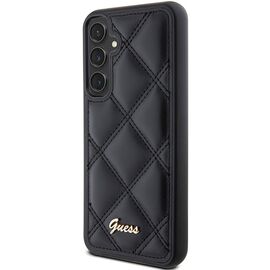 Guess GUHCS23FEPSQSQSK S23 FE S711 black/black hardcase Quilted Metal Logo | Techbox