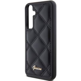 Guess GUHCS23FEPSQSQSK S23 FE S711 black/black hardcase Quilted Metal Logo | Techbox