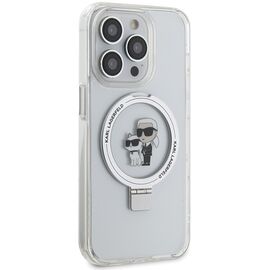 Karl Lagerfeld Ring Stand Karl&Choupette MagSafe case for iPhone 13 Pro / 13 - white | Techbox