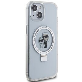 Karl Lagerfeld Ring Stand Karl&amp;Choupette MagSafe case for iPhone 14 / 15 / 13 - white - Apple Cases - Cases - Techbox