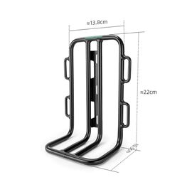 Rockbros 33210010001 front bicycle shelf for bicycle fork - black | Techbox
