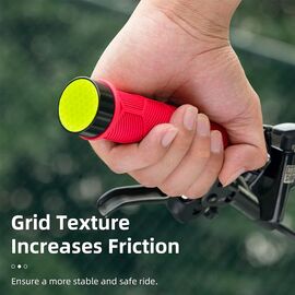Rockbros 40720007002 bicycle grips with reflector - red | Techbox