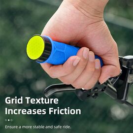 Rockbros 40720007003 bicycle grips with reflector - blue | Techbox