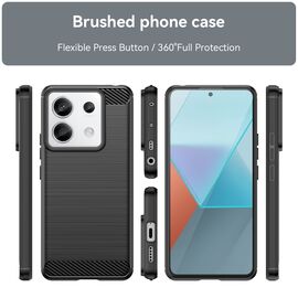 Carbon Case for Xiaomi Redmi Note 13 Pro - black | Techbox