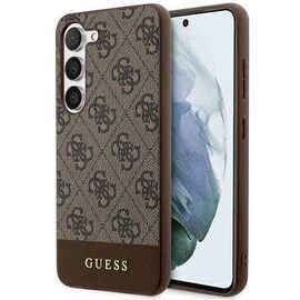 Guess 4G Stripe Collection case for Samsung Galaxy S24+ - brown | Techbox