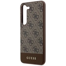 Guess 4G Stripe Collection case for Samsung Galaxy S24+ - brown | Techbox