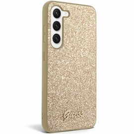 Guess Glitter Script case for Samsung Galaxy S24+ - gold | Techbox
