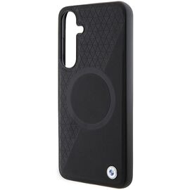 BMW BMHMS24S23RTPK S24 S921 black/black hardcase Signature Leather Half Textured &amp; Circle MagSafe
