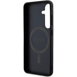 Guess 4G Collection Leather Metal Logo MagSafe Case for Samsung Galaxy S24 - Black - Uncategorized Cases (2) - Cases - Techbox