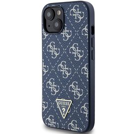 Guess 4G Triangle Metal Logo case for iPhone 15 Plus / 14 Plus - blue | Techbox