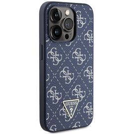Guess 4G Triangle Metal Logo case for iPhone 15 Pro - blue | Techbox