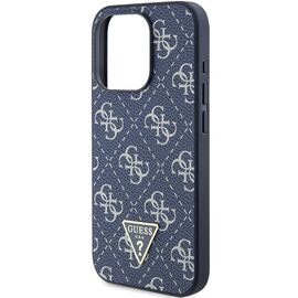 Guess 4G Triangle Metal Logo case for iPhone 15 Pro - blue | Techbox