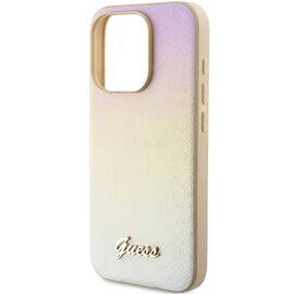 Guess GUHCP15XPSAIRSD iPhone 15 Pro Max 6.7" gold/gold hardcase Saffiano Iridescent Script - Apple Cases - Cases - Techbox