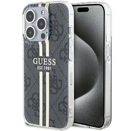 Guess IML 4G Gold Stripe case for iPhone 15 Pro - black - Apple Cases - Cases - Techbox