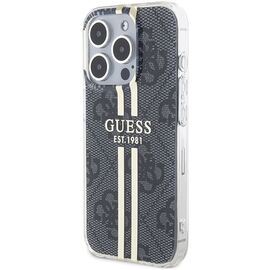 Guess IML 4G Gold Stripe case for iPhone 15 Pro - black - Apple Cases - Cases - Techbox