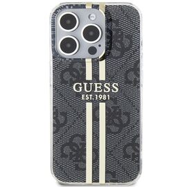 Guess IML 4G Gold Stripe case for iPhone 15 Pro - black - Apple Cases - Cases - Techbox
