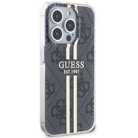 Guess IML 4G Gold Stripe case for iPhone 15 Pro - black - Apple Cases - Cases - Techbox