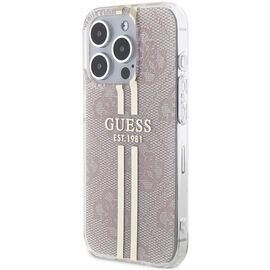 Guess IML 4G Gold Stripe case for iPhone 15 Pro - pink - Apple Cases - Cases - Techbox