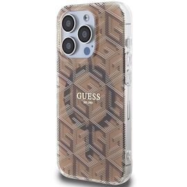 Guess IML GCube MagSafe case for iPhone 15 Pro - brown | Techbox