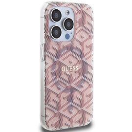 Guess IML GCube MagSafe case for iPhone 15 Pro - pink | Techbox