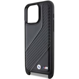 BMW M Edition Carbon Stripe &amp; Strap case for iPhone 15 Pro - black | Techbox