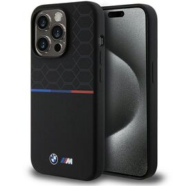 BMW M Silicone Pattern MagSafe case for iPhone 15 Pro - black - Apple Cases - Cases - Techbox