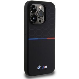 BMW M Silicone Pattern MagSafe case for iPhone 15 Pro - black - Apple Cases - Cases - Techbox