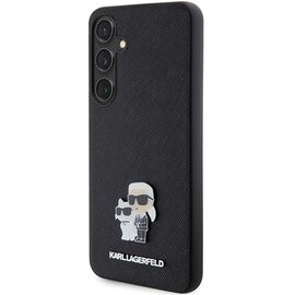 Karl Lagerfeld KLHCS24MPSAKCMPK S24+ S926 hardcase black/black Saffiano Karl &amp; Choupette Metal Pin | Techbox