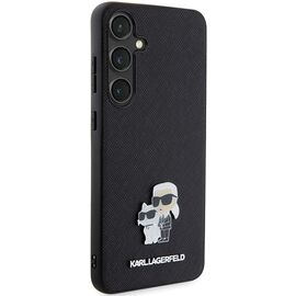 Karl Lagerfeld KLHCS24MPSAKCMPK S24+ S926 hardcase black/black Saffiano Karl &amp; Choupette Metal Pin | Techbox