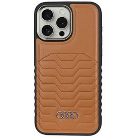 Audi Synthetic Leather case with MagSafe for iPhone 15 Pro Max - brown - Apple Cases - Cases - Techbox