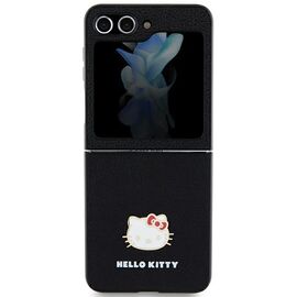 Hello Kitty Metal Logo Kitty Head case for Samsung Galaxy Z Flip 5 - black - Samsung Cases - Cases - Techbox