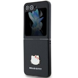 Hello Kitty Metal Logo Kitty Head case for Samsung Galaxy Z Flip 5 - black - Samsung Cases - Cases - Techbox