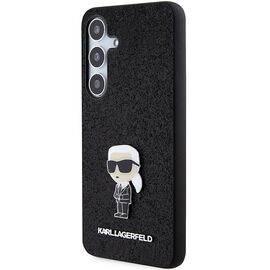 Karl Lagerfeld Fixed Glitter Ikonik Logo Metal Pin case for Samsung Galaxy S24+ - black | Techbox