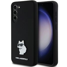 Karl Lagerfeld Silicone Choupette Metal Pin case for Samsung Galaxy S23+ - black - Samsung Cases - Cases - Techbox