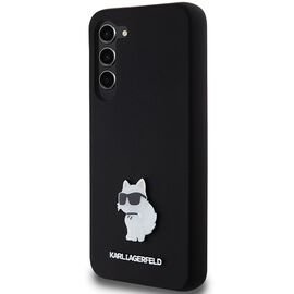 Karl Lagerfeld Silicone Choupette Metal Pin case for Samsung Galaxy S23+ - black - Samsung Cases - Cases - Techbox