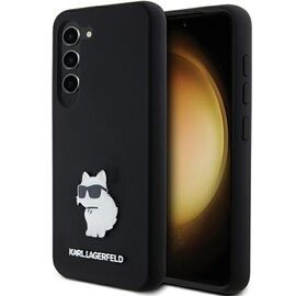 Karl Lagerfeld Silicone Choupette Metal Pin case for Samsung Galaxy S23 - black - Samsung Cases - Cases - Techbox