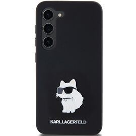 Karl Lagerfeld Silicone Choupette Metal Pin case for Samsung Galaxy S23 - black - Samsung Cases - Cases - Techbox