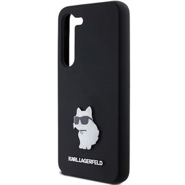 Karl Lagerfeld Silicone Choupette Metal Pin case for Samsung Galaxy S23 - black - Samsung Cases - Cases - Techbox