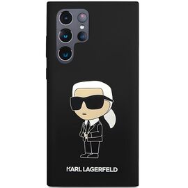 Karl Lagerfeld Silicone Ikonik case for Samsung Galaxy S24 Ultra - black - Samsung Cases - Cases - Techbox