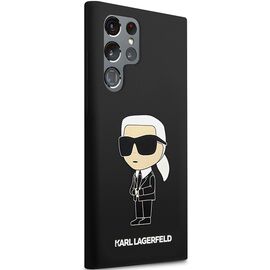 Karl Lagerfeld Silicone Ikonik case for Samsung Galaxy S24 Ultra - black - Samsung Cases - Cases - Techbox