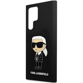 Karl Lagerfeld Silicone Ikonik case for Samsung Galaxy S24 Ultra - black - Samsung Cases - Cases - Techbox