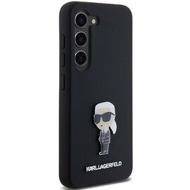 Karl Lagerfeld Silicone Ikonik Metal Pin case for Samsung Galaxy S23 - black - Samsung Cases - Cases - Techbox