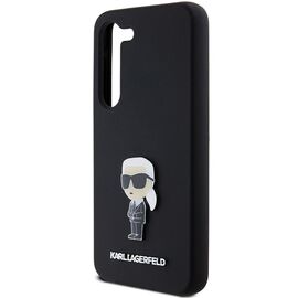 Karl Lagerfeld Silicone Ikonik Metal Pin case for Samsung Galaxy S23 - black - Samsung Cases - Cases - Techbox