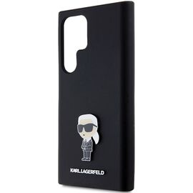 Karl Lagerfeld Silicone Ikonik Metal Pin case for Samsung Galaxy S23 Ultra - black - Samsung Cases - Cases - Techbox