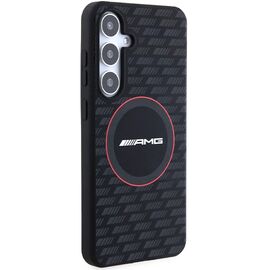 AMG Silicone Carbon Pattern MagSafe case for Samsung Galaxy S24+ - black | Techbox