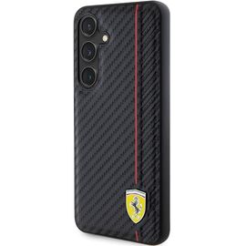 Ferrari Carbon Printed Line case for Samsung Galaxy S24+ - black | Techbox